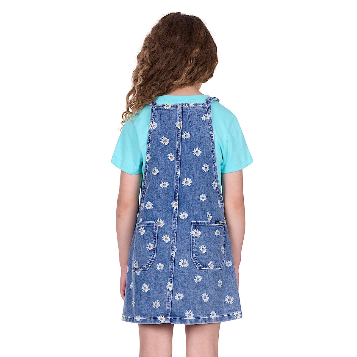 Pure Western Girl’s Adison Pinafore - Retro Blue