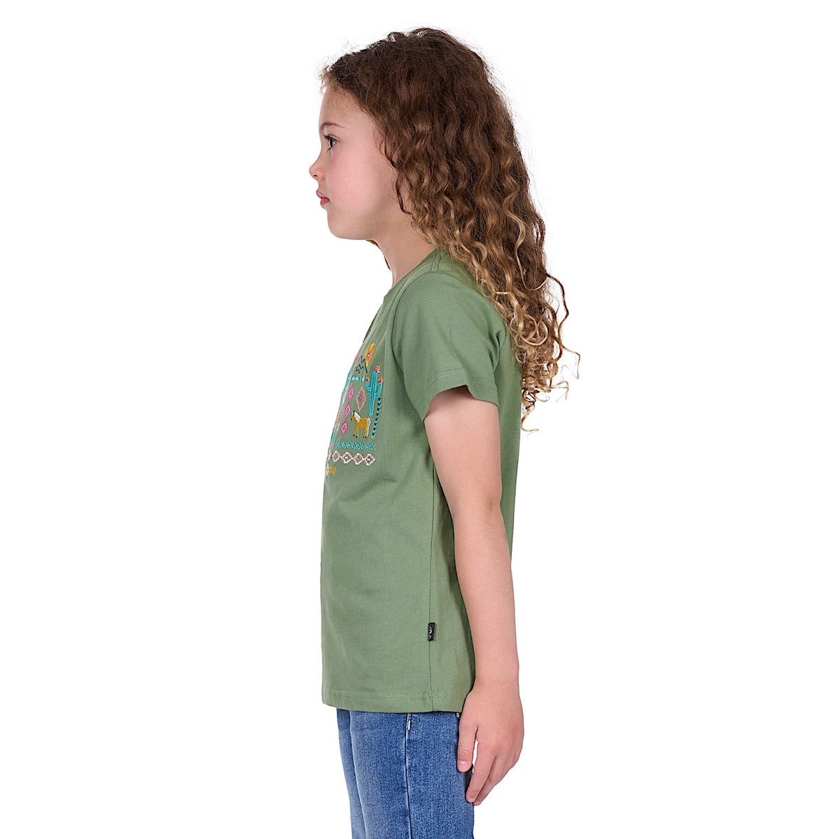 Pure Western Girl’s Candice Tee - Moss