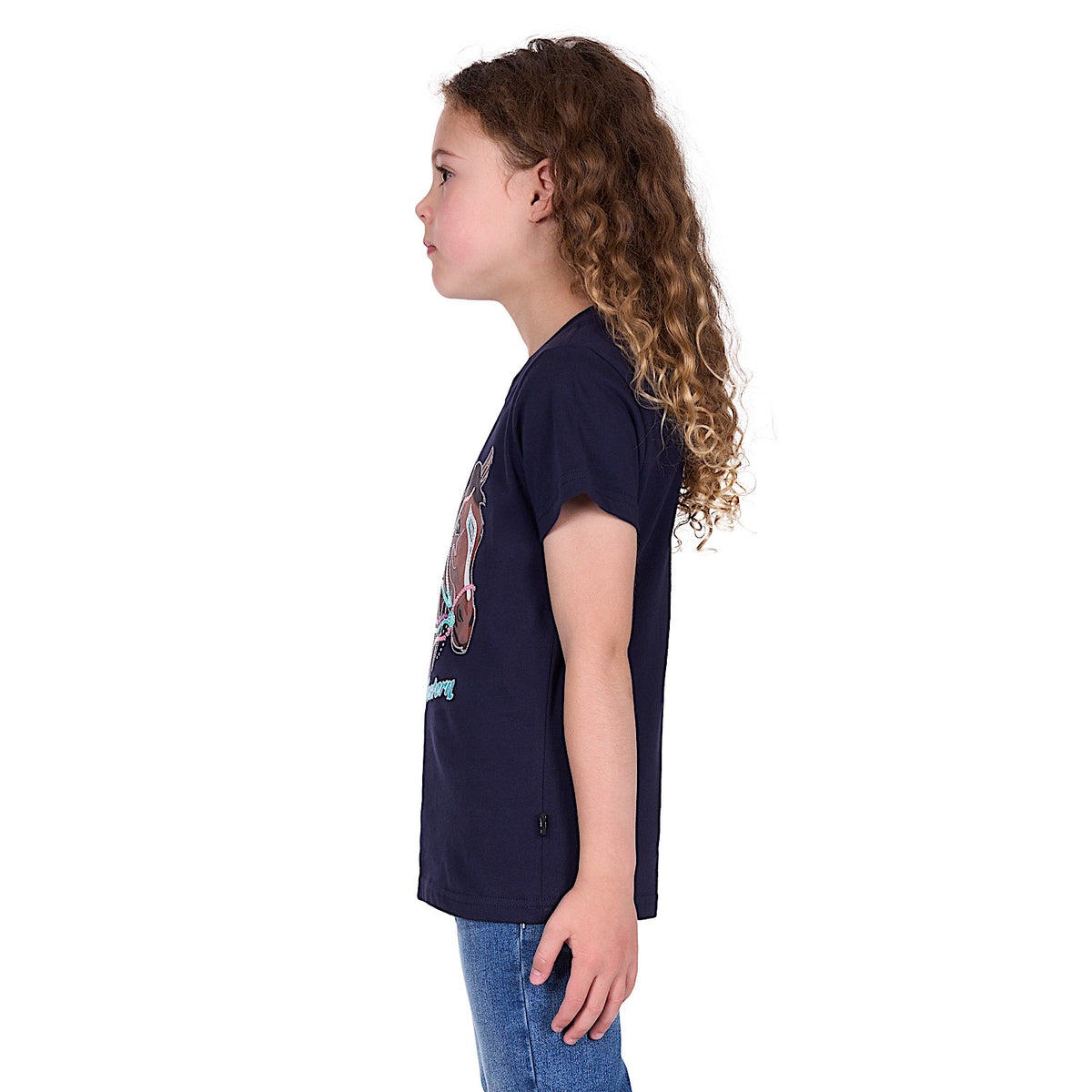 Pure Western Girl’s Ashlyn Tee - Navy