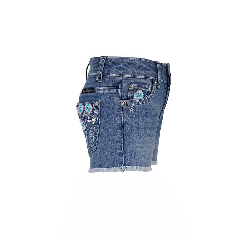 Pure Western Girl’s Bailey Short - Retro Blue