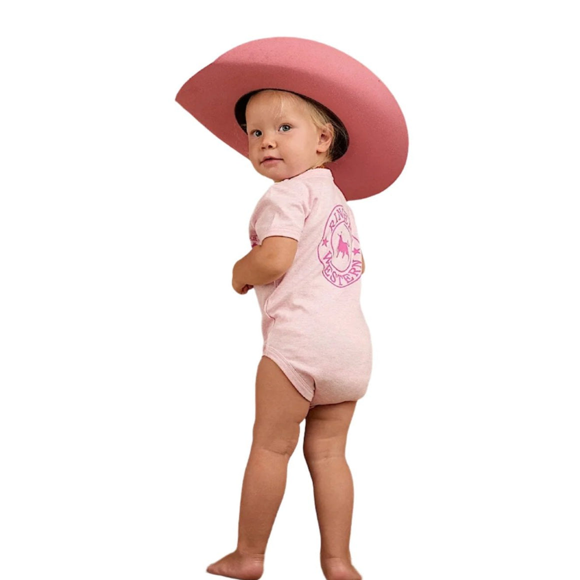 Ringers Western Babies Romper - Pastel Pink