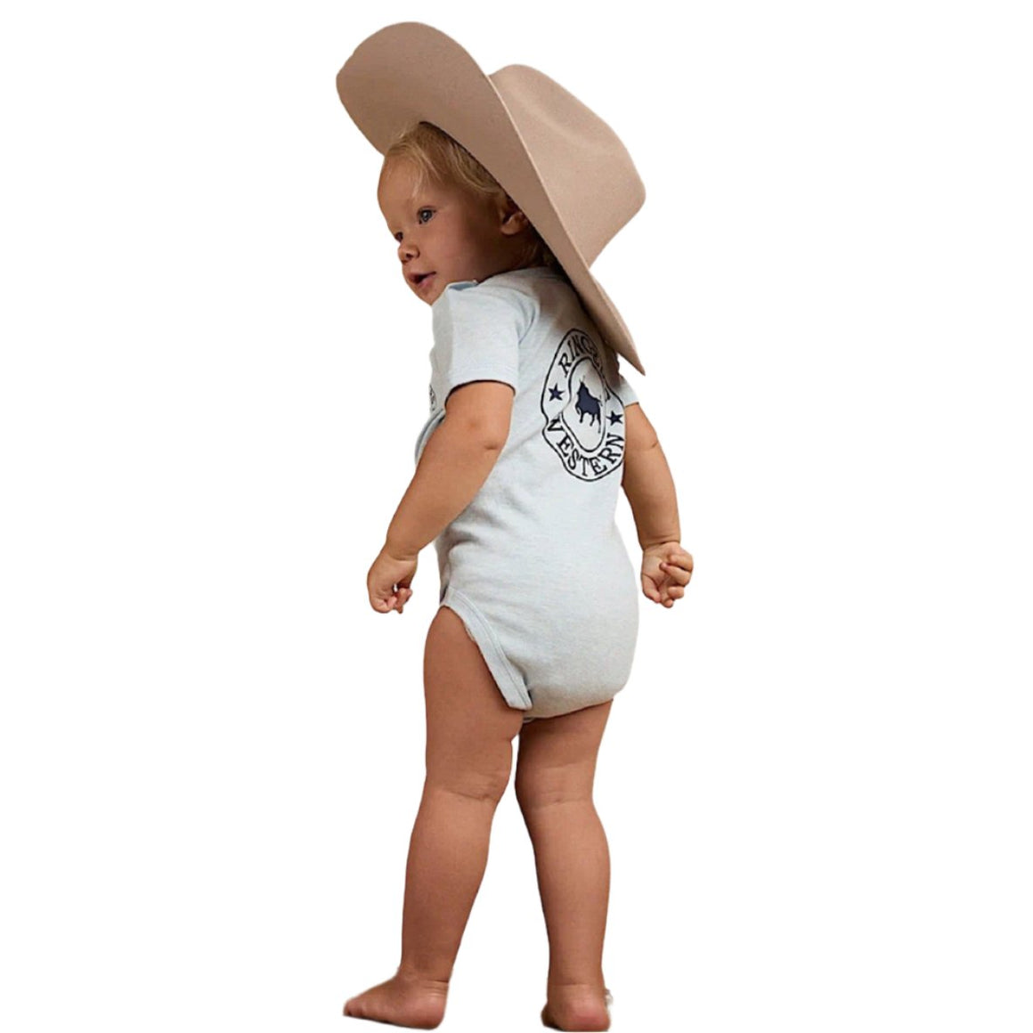 Ringers Western Babies Romper - Sky Blue