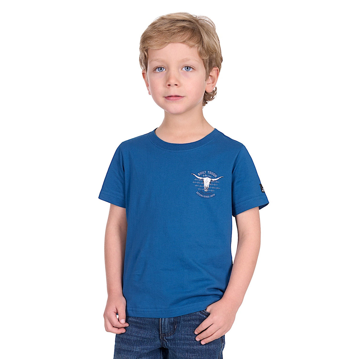 Pure Western Boy’s Frank Tee - Denim