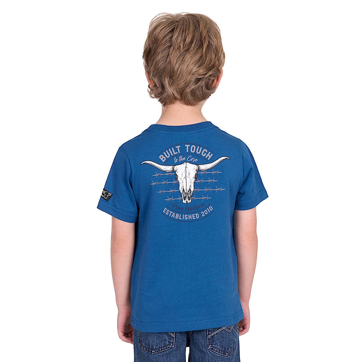 Pure Western Boy’s Frank Tee - Denim