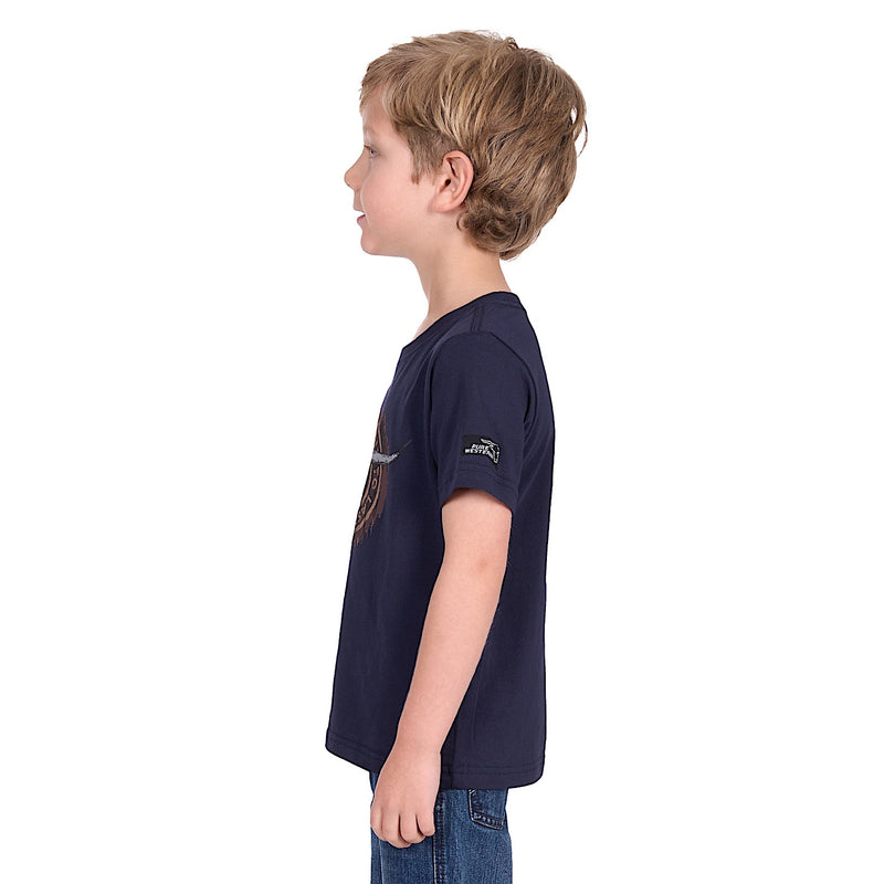 Pure Western Boy’s Samuel Tee - Navy