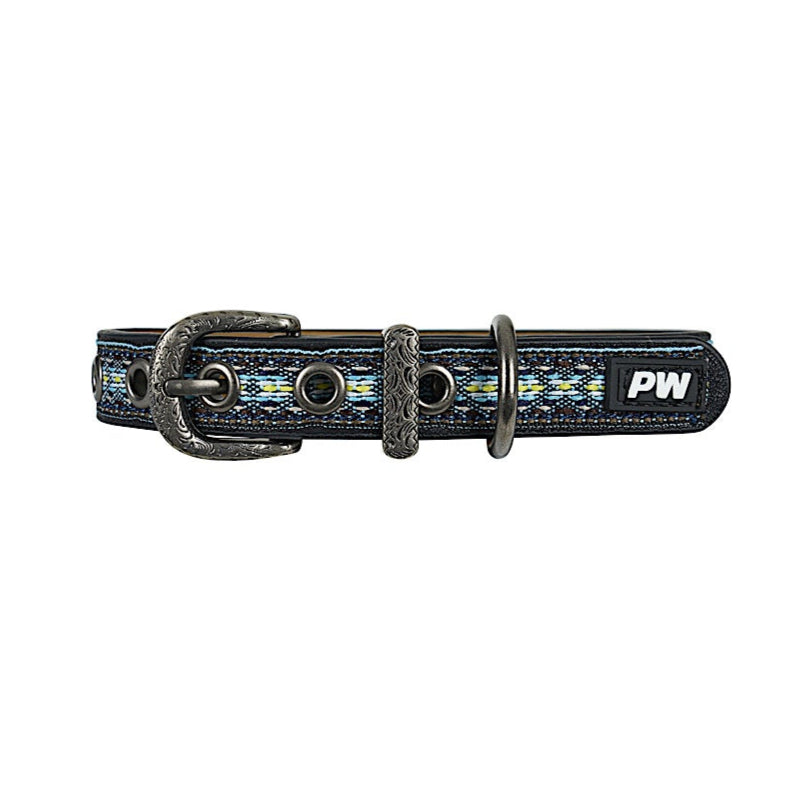 Pure Western Cosmo Dog Collar - Blue