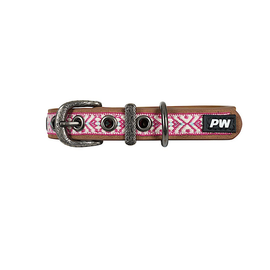 Pure Western Cosmo Dog Collar - Pink