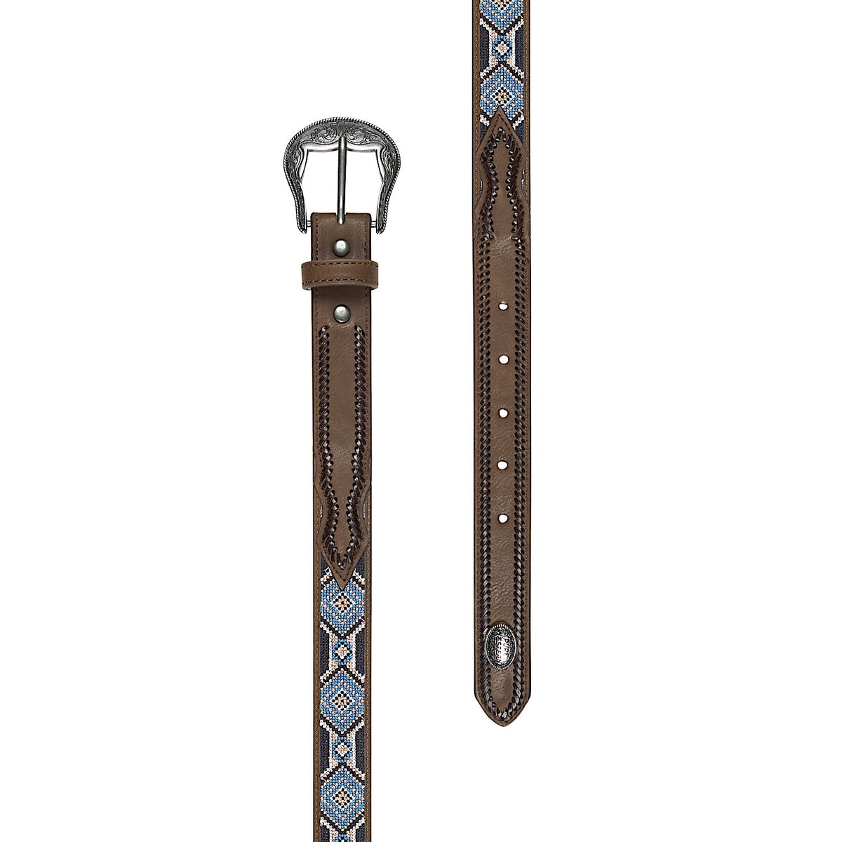 Pure Western Kid’s Warren Belt - Tan/Multi