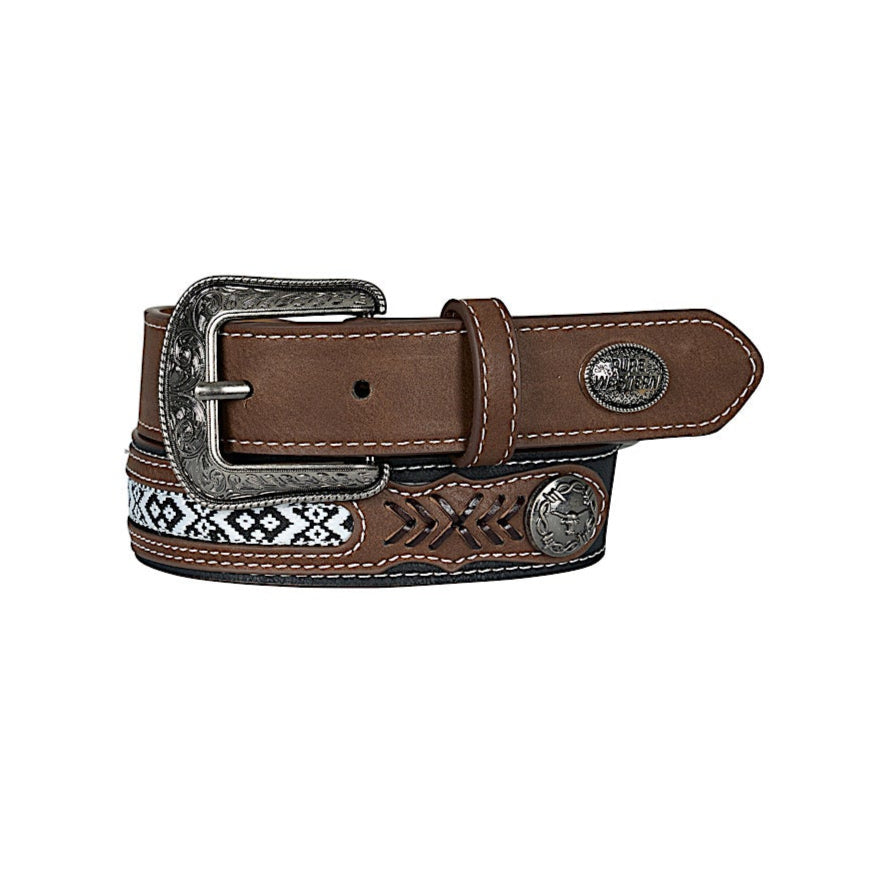 Pure Western Kid’s Clayton Belt - Tan/Black