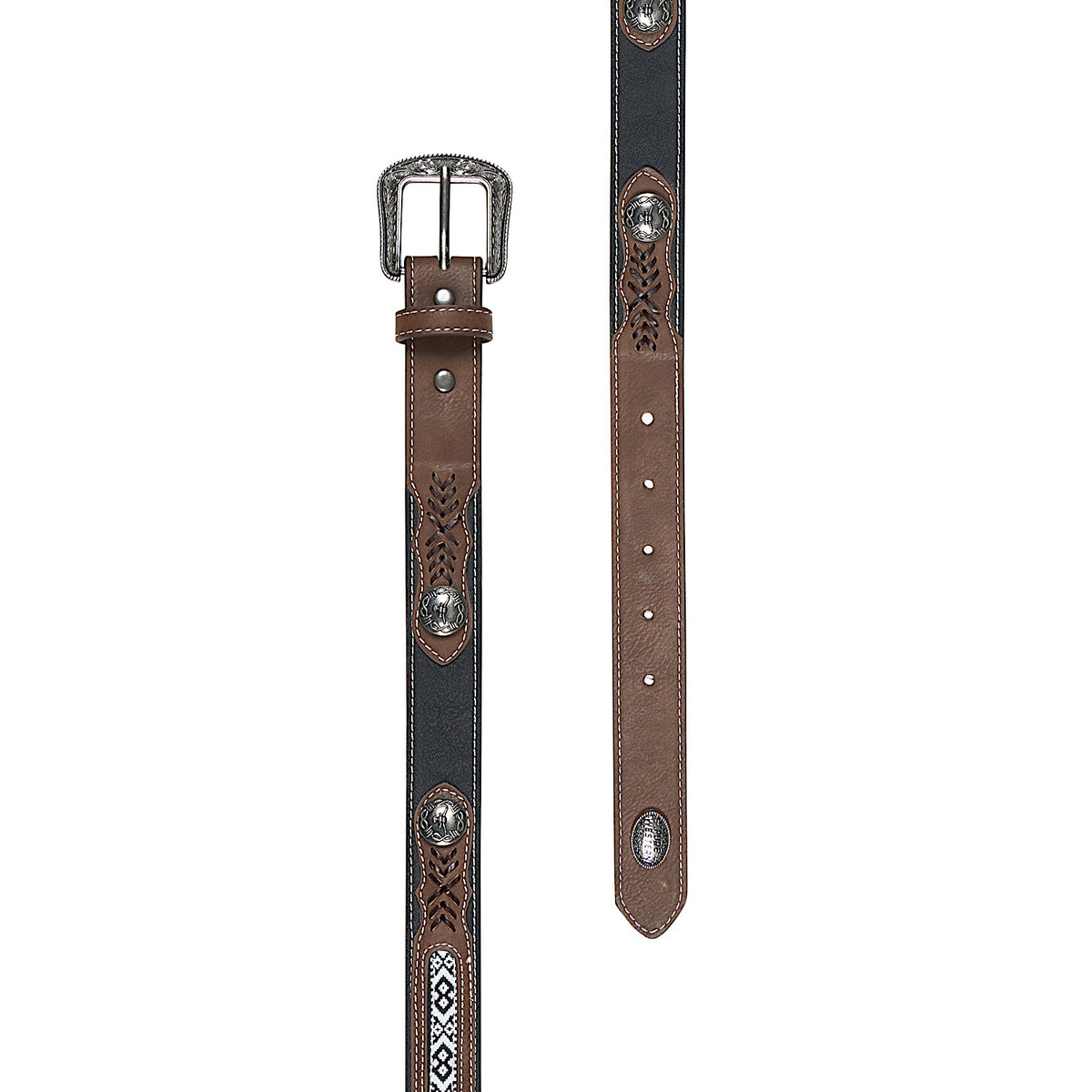 Pure Western Kid’s Clayton Belt - Tan/Black