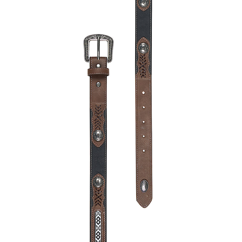 Pure Western Kid’s Clayton Belt - Tan/Black