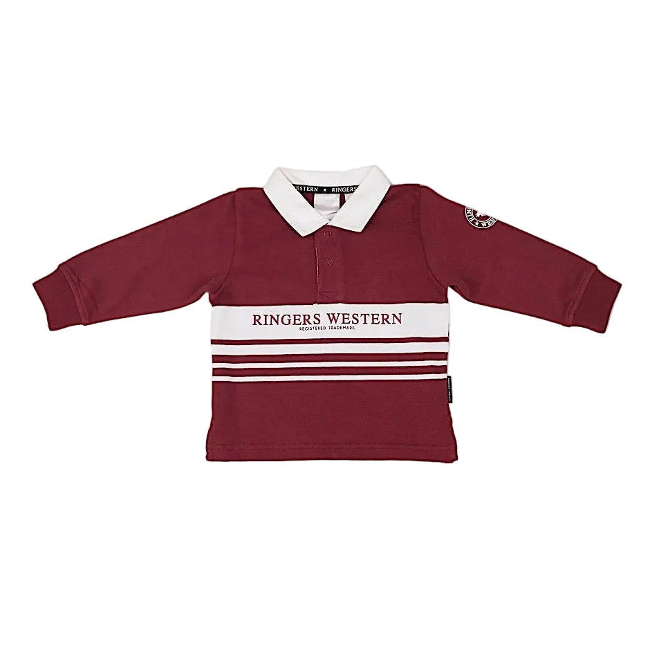Ringers Western Babies Footy Roo Rugby Jersey - Burgundy