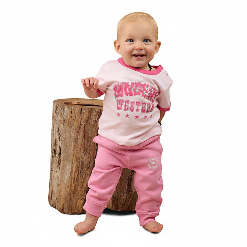 Ringers Western Bambino Ringer T-Shirt - Pink