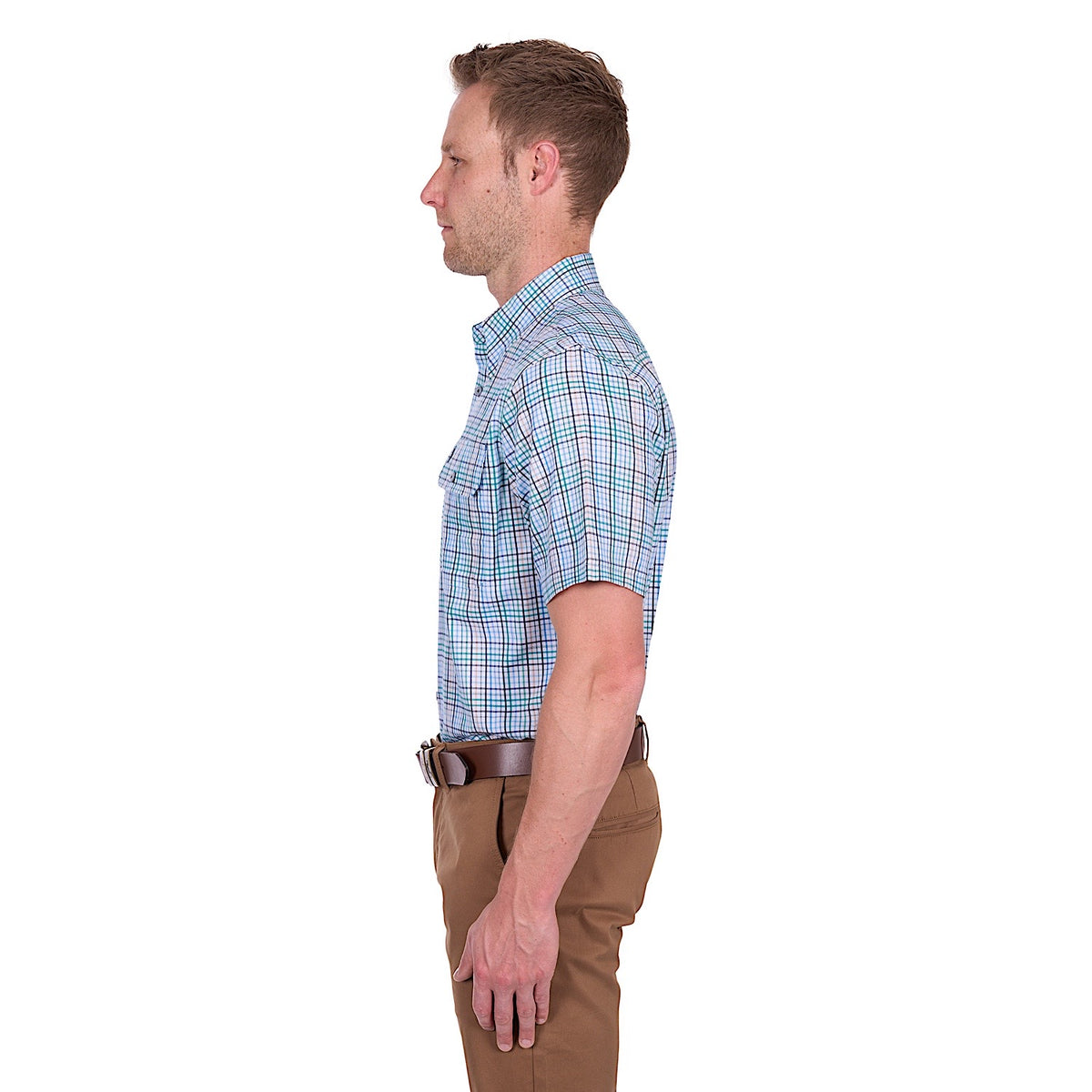 Thomas Cook Men’s Matt Short Sleeve Shirt - Navy/Multicoloured
