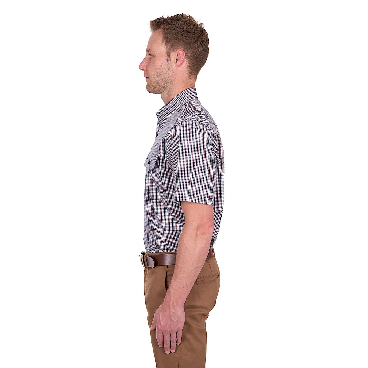 Thomas Cook Men’s Will Short Sleeve Shirt - Navy/Tan