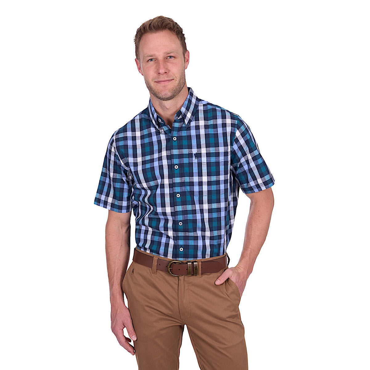 Thomas Cook Men’s John Short Sleeve Shirt - Navy/Blue