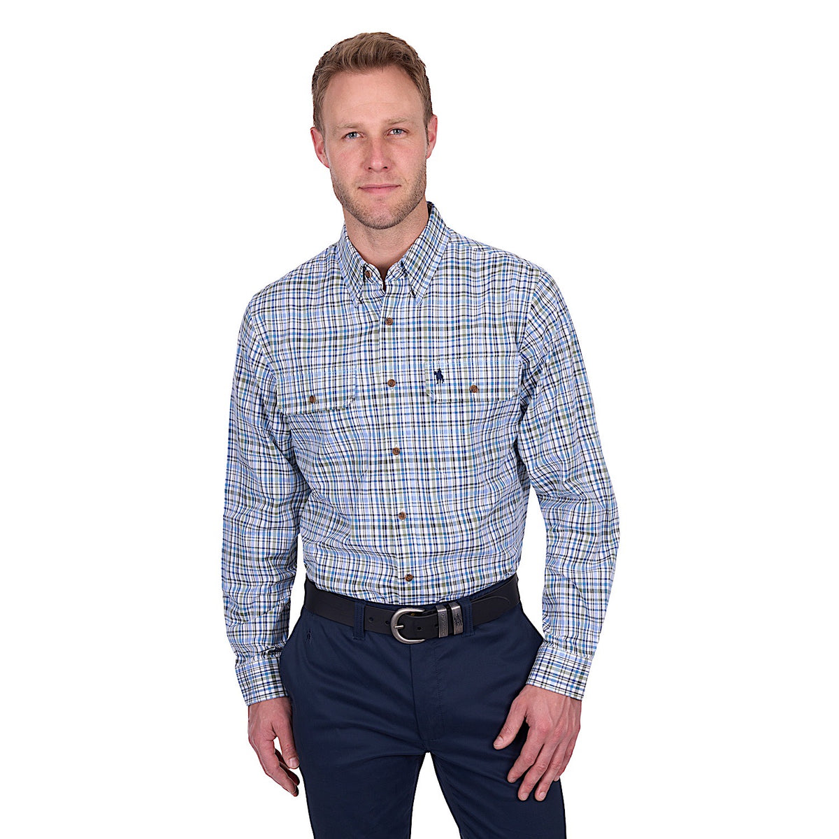 Thomas Cook Men’s Eric Shirt - Blue/Green
