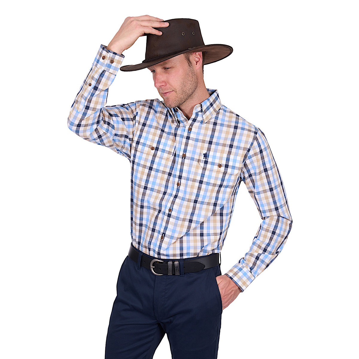 Thomas Cook Men’s Jesse Shirt - Navy/Tan