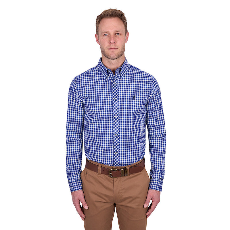 Thomas Cook Men’s James Tailored Shirt - Royal/Yellow