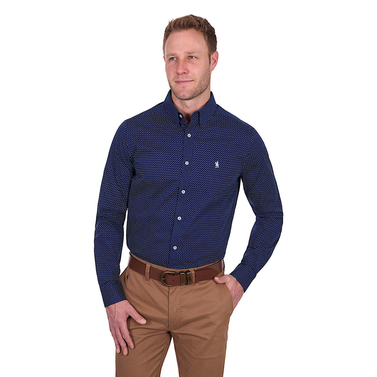 Thomas Cook Men’s David Tailored Shirt - Navy/Blue