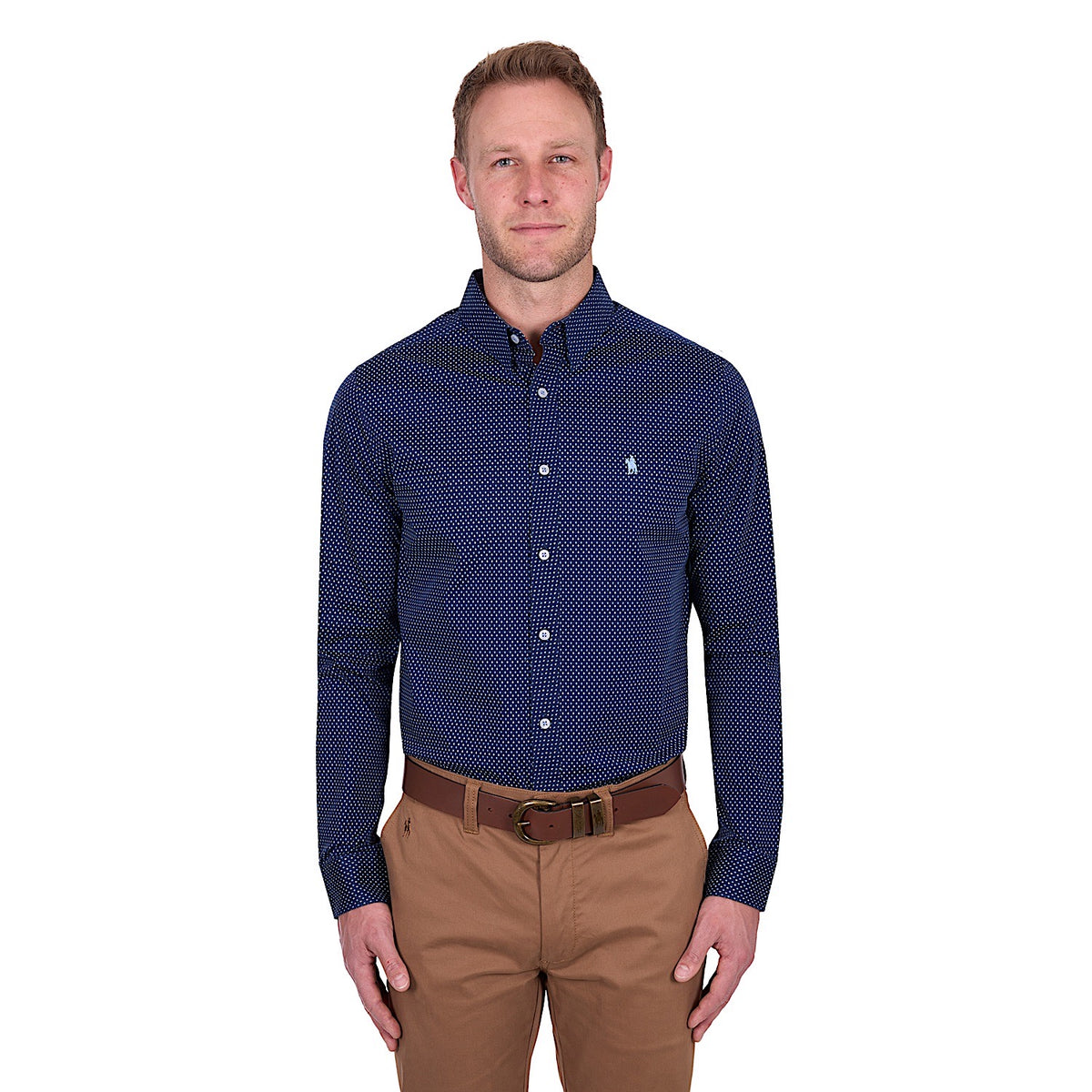 Thomas Cook Men’s David Tailored Shirt - Navy/Blue