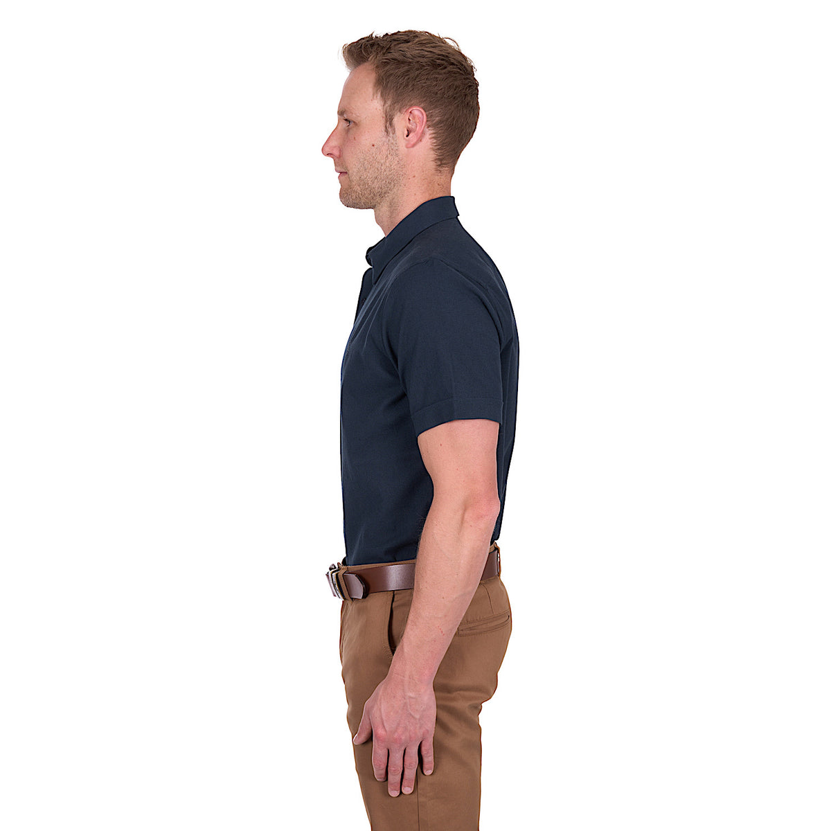 Thomas Cook Men’s Roger Linen Short Sleeve Shirt - Navy