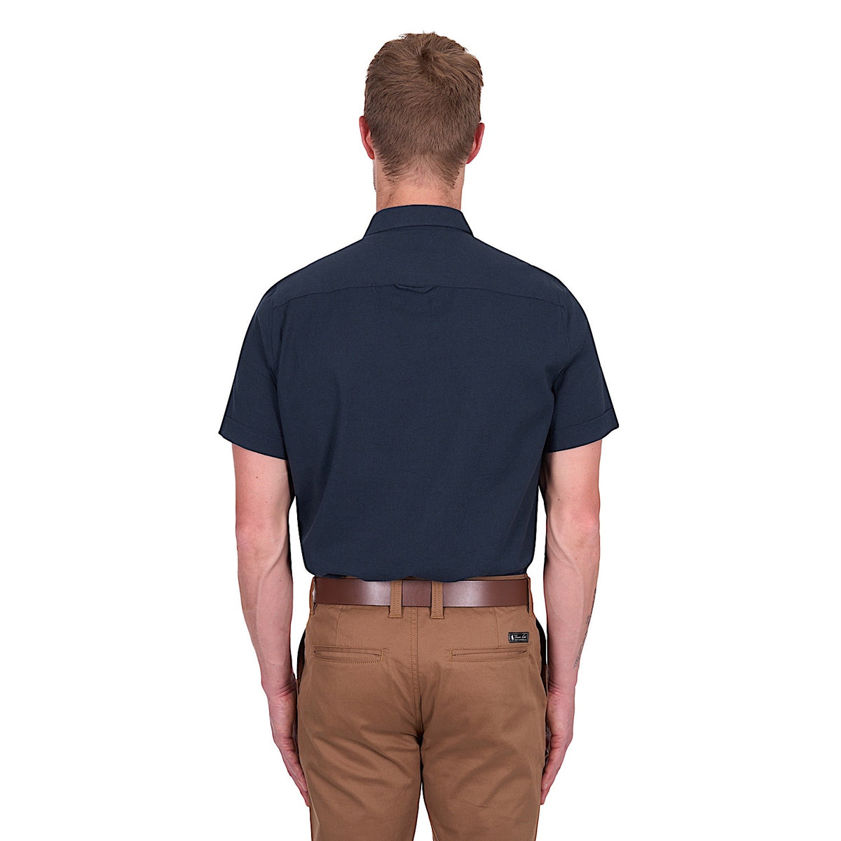 Thomas Cook Men’s Roger Linen Short Sleeve Shirt - Navy