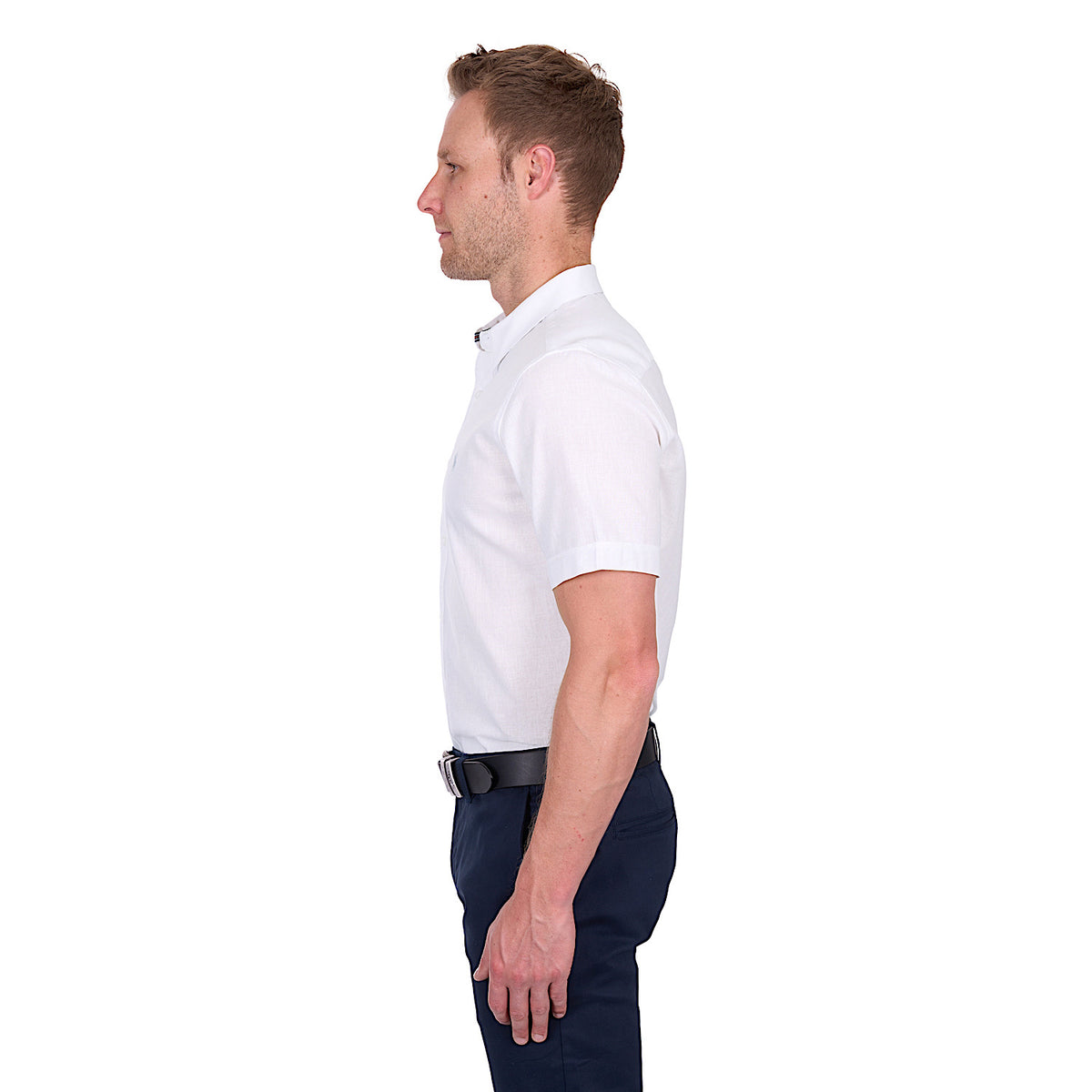 Thomas Cook Men’s TC Linen Short Sleeve Shirt - White