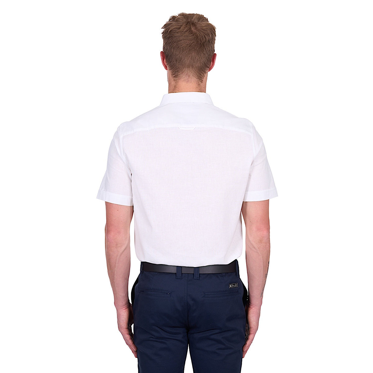 Thomas Cook Men’s TC Linen Short Sleeve Shirt - White