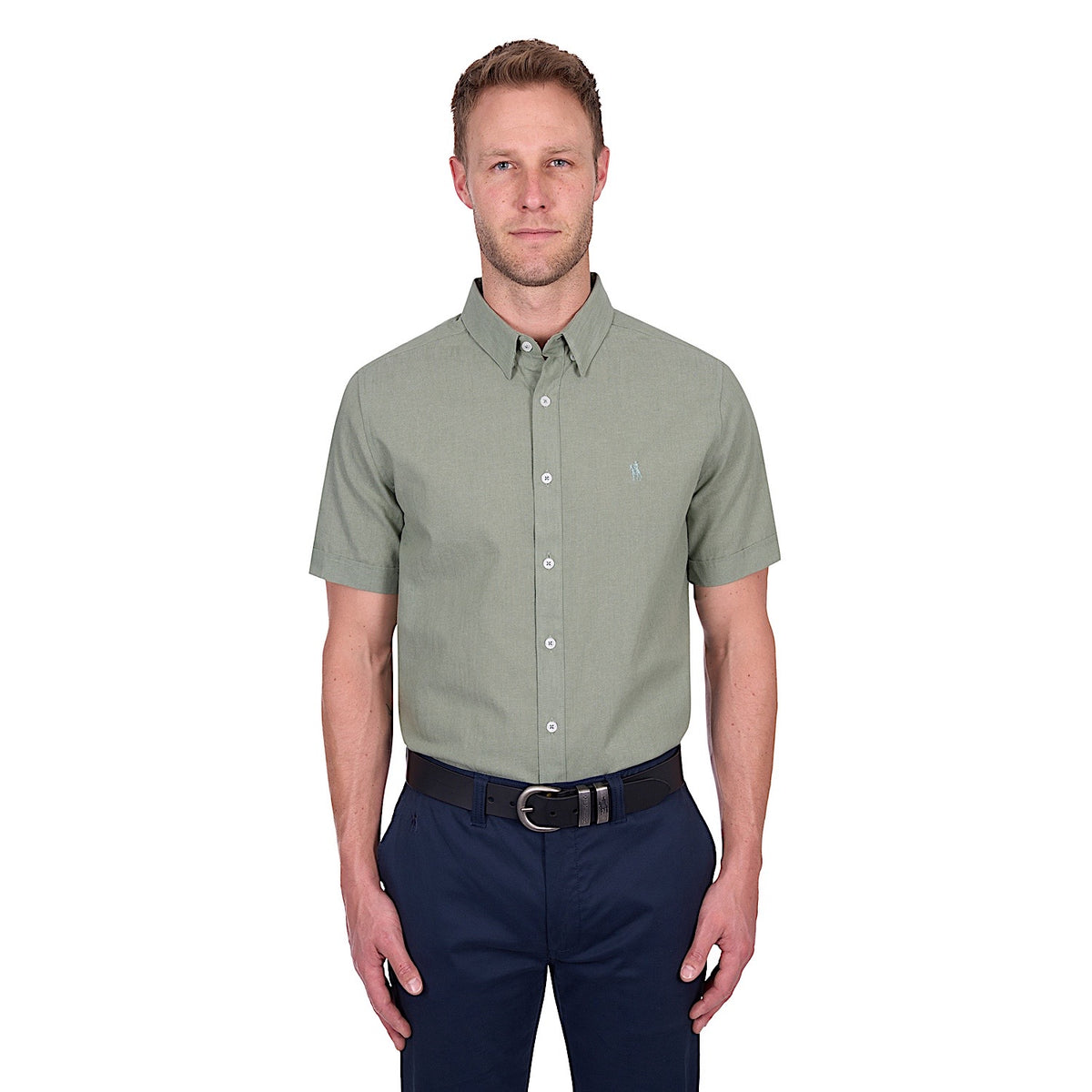 Thomas Cook Men’s TC Linen Short Sleeve Shirt - Sage