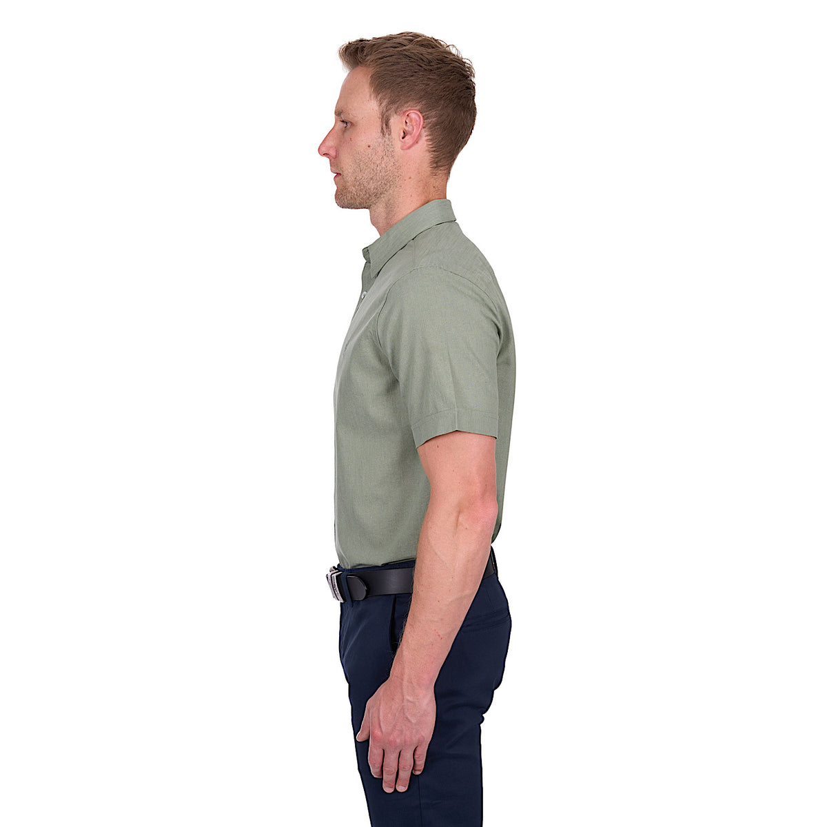 Thomas Cook Men’s TC Linen Short Sleeve Shirt - Sage