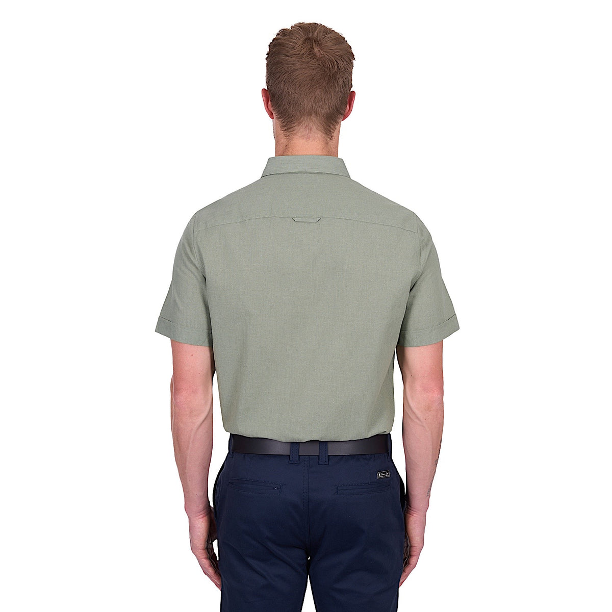 Thomas Cook Men’s TC Linen Short Sleeve Shirt - Sage