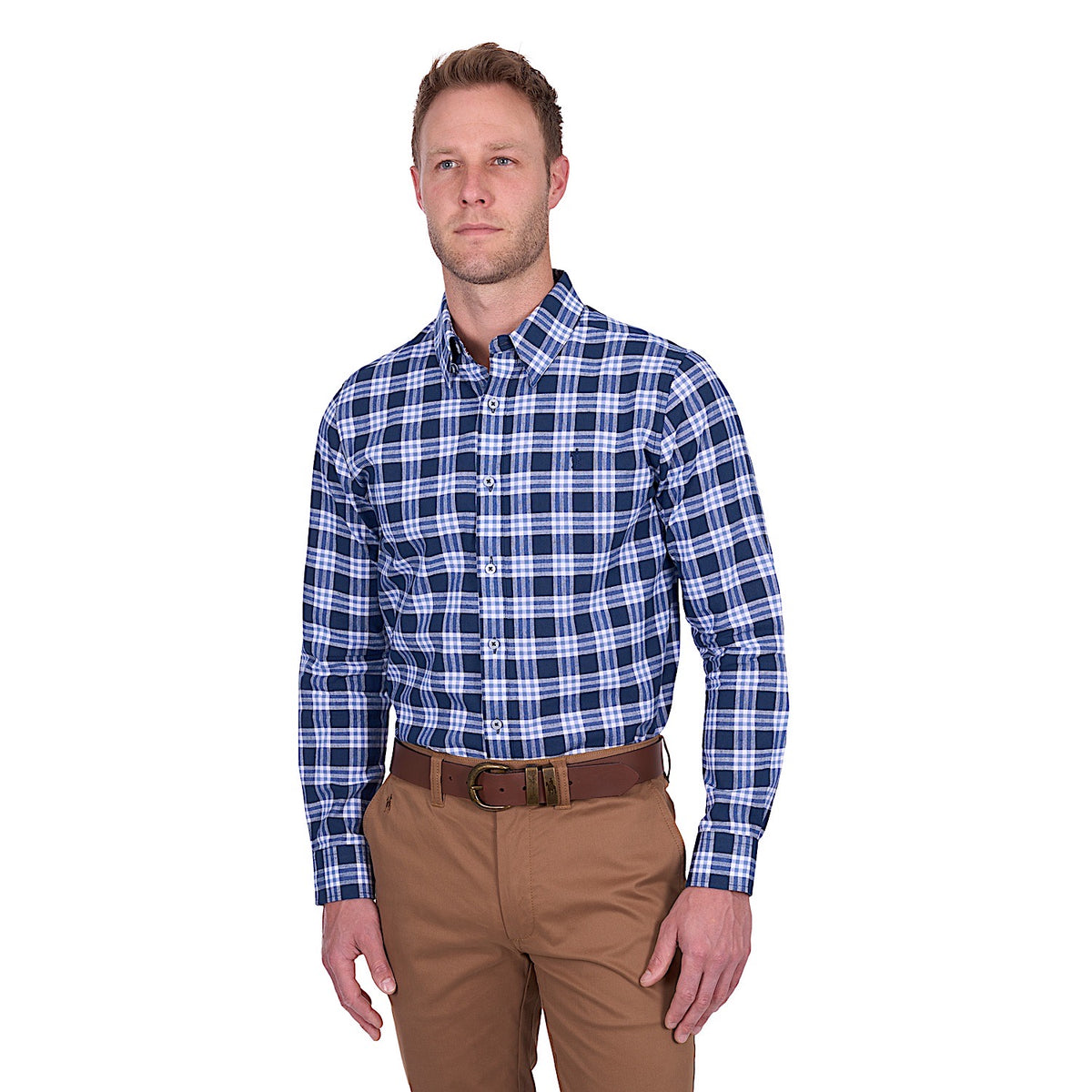 Thomas Cook Men’s Dale Linen Shirt - Navy/White