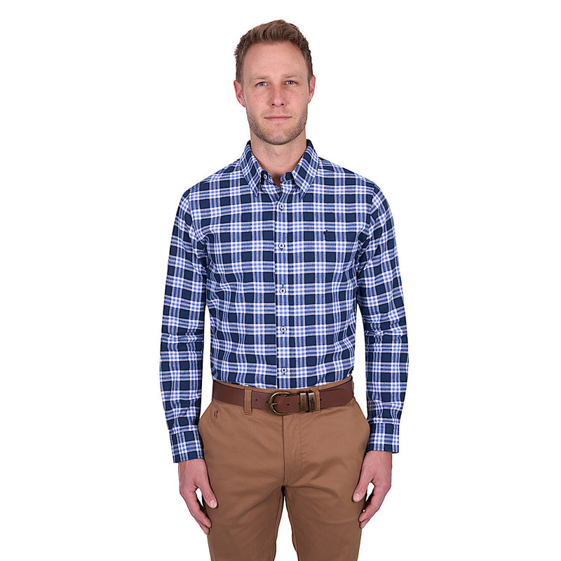 Thomas Cook Men’s Dale Linen Shirt - Navy/White