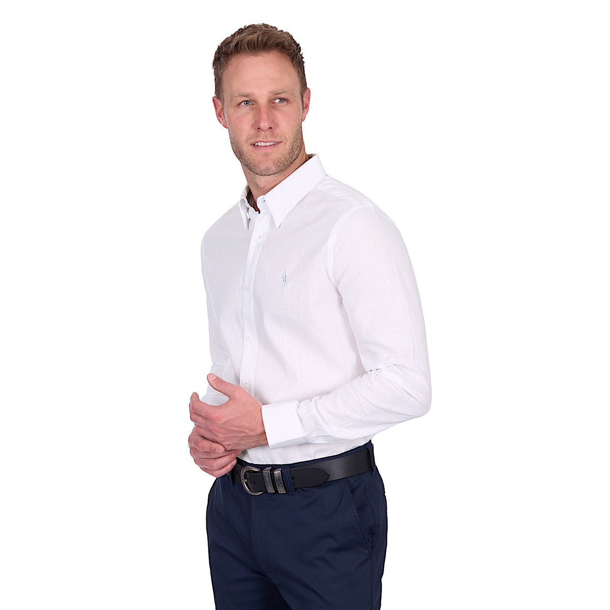 Thomas Cook Men’s TC Linen Shirt - White