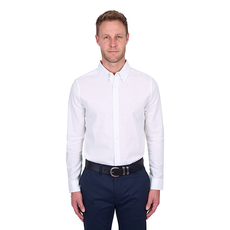 Thomas Cook Men’s TC Linen Shirt - White