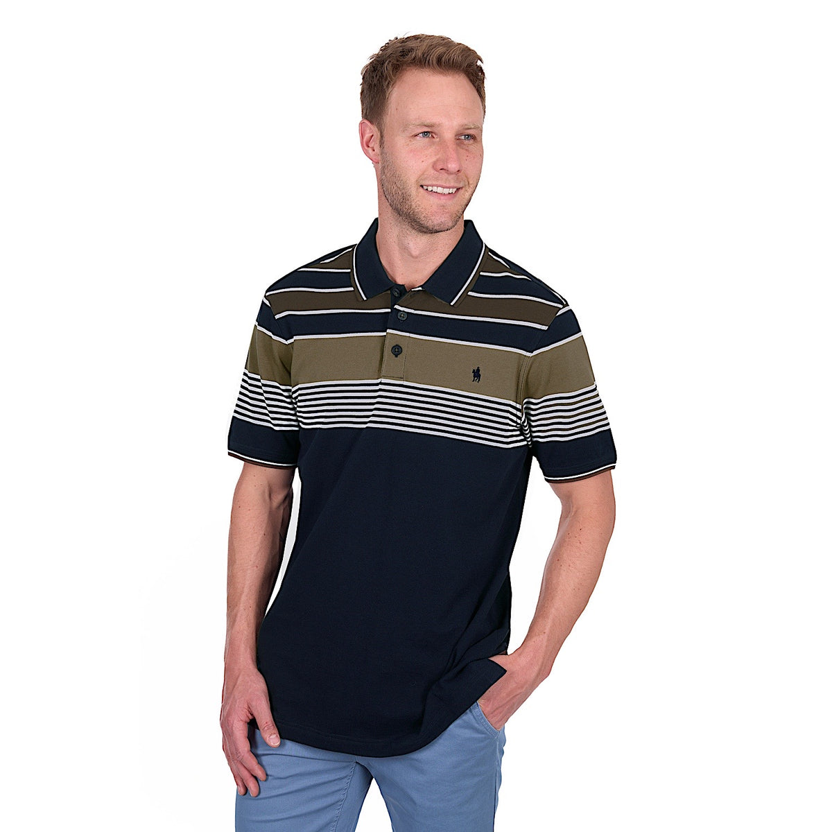 Thomas Cook Men’s Josua Polo - Navy/Tan