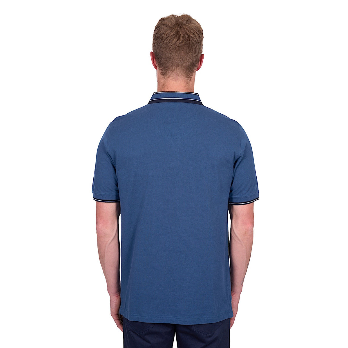 Thomas Cook Men’s Ben Tailored Polo - Blue Ocean
