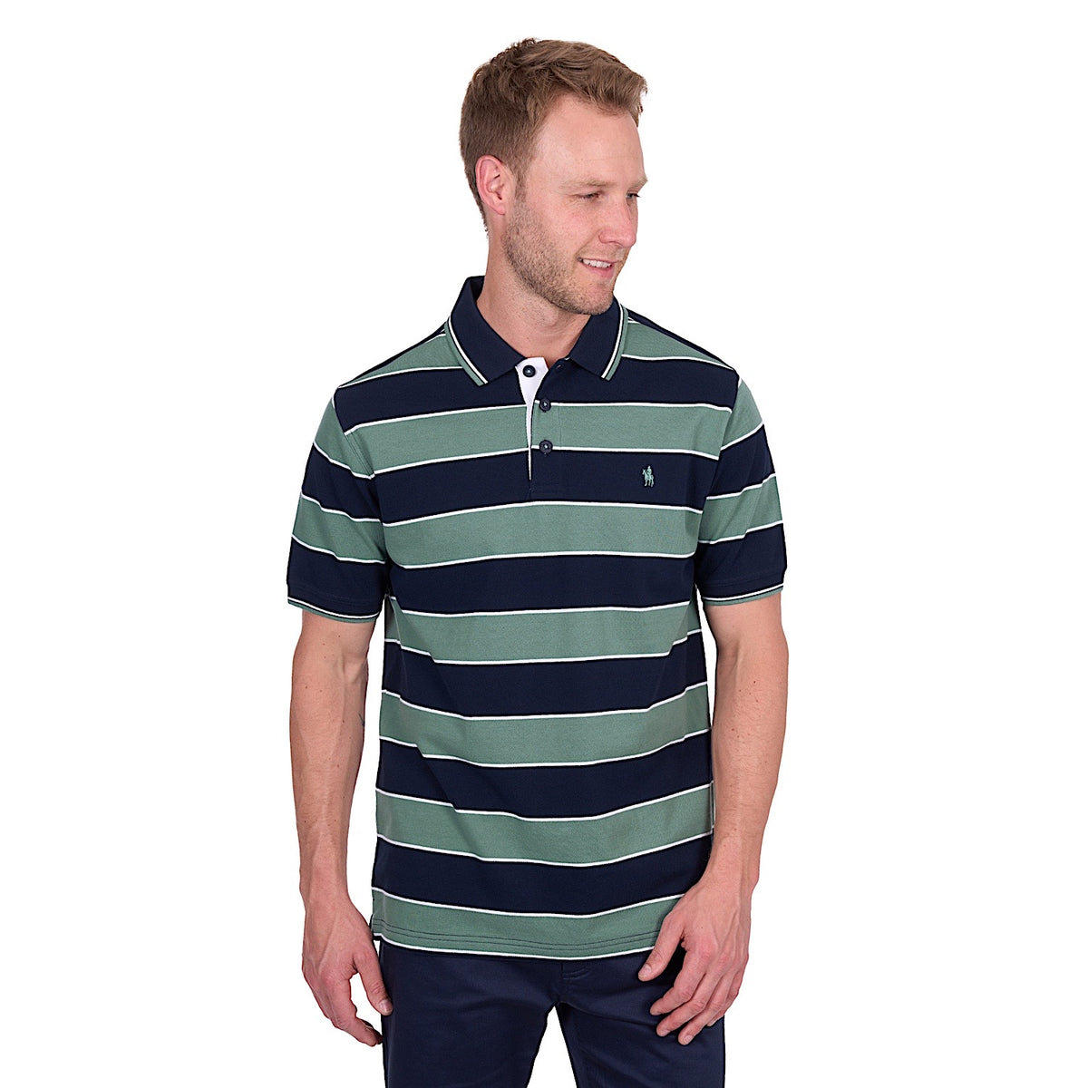 Thomas Cook Men’s Todd Tailored Polo - Navy/Sage