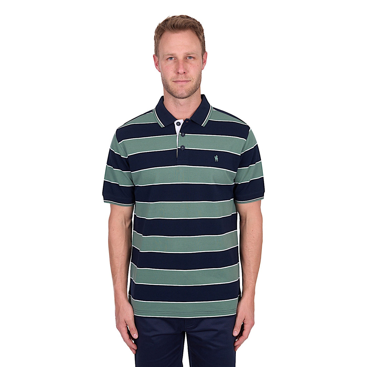 Thomas Cook Men’s Todd Tailored Polo - Navy/Sage