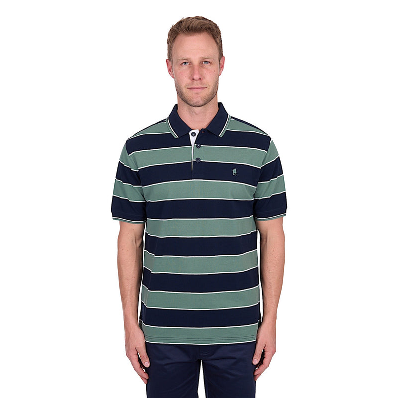 Thomas Cook Men’s Todd Tailored Polo - Navy/Sage