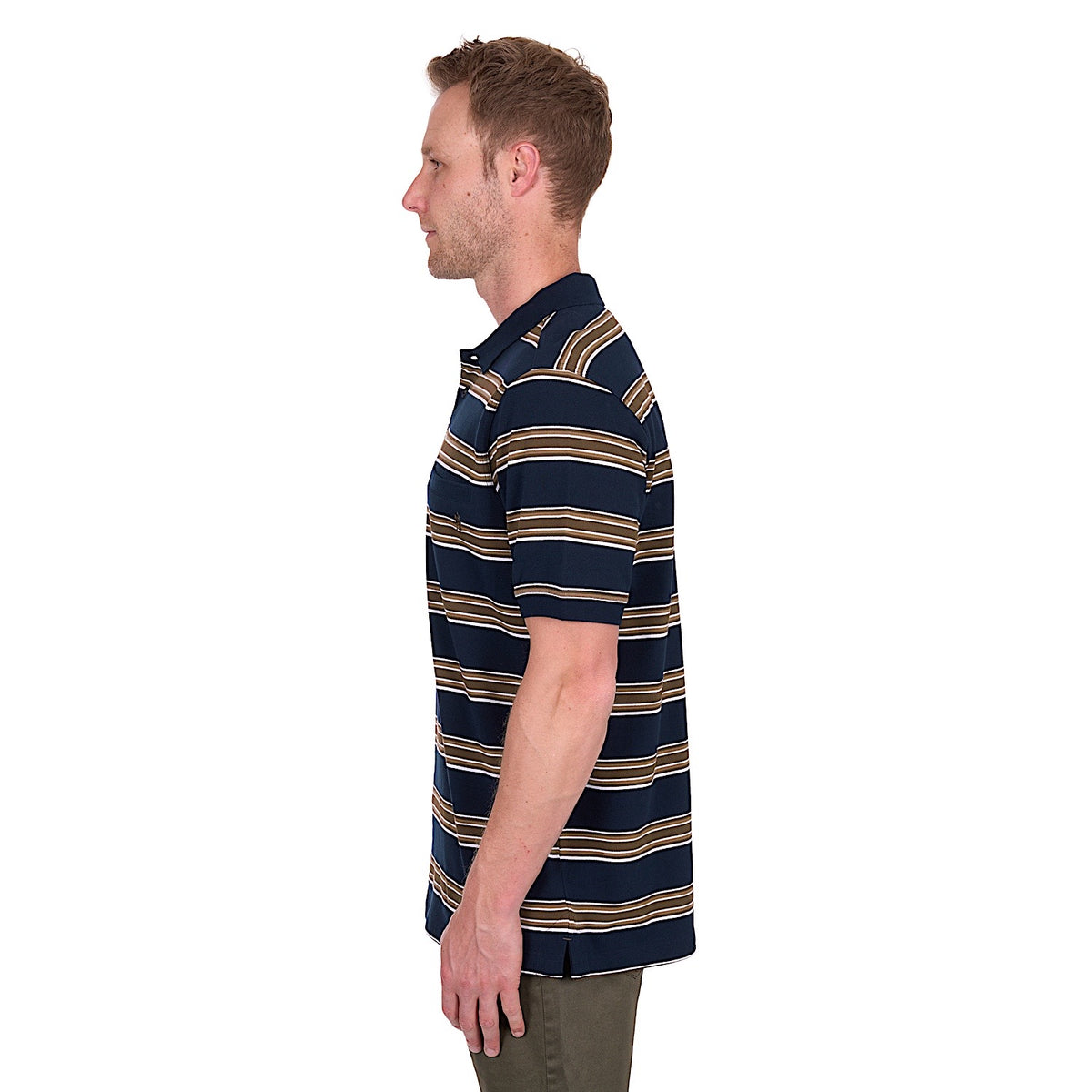Thomas Cook Men’s Anthony Polo - Navy/Dark Tan