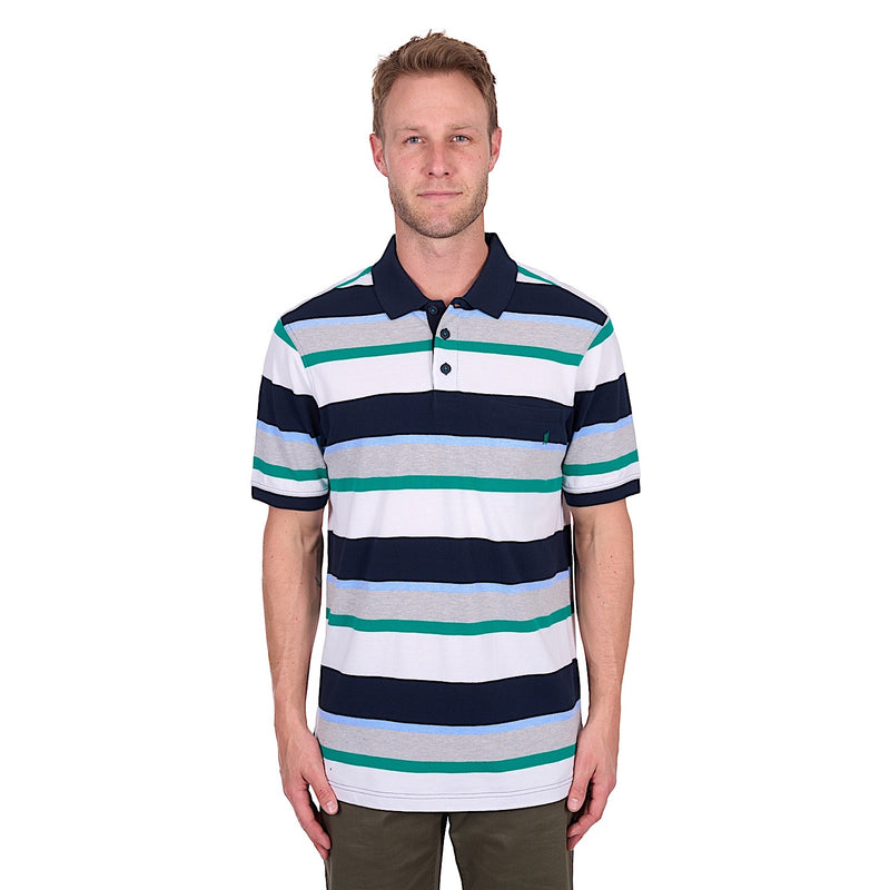 Thomas Cook Men’s Paul Polo - Navy/Grey Marle