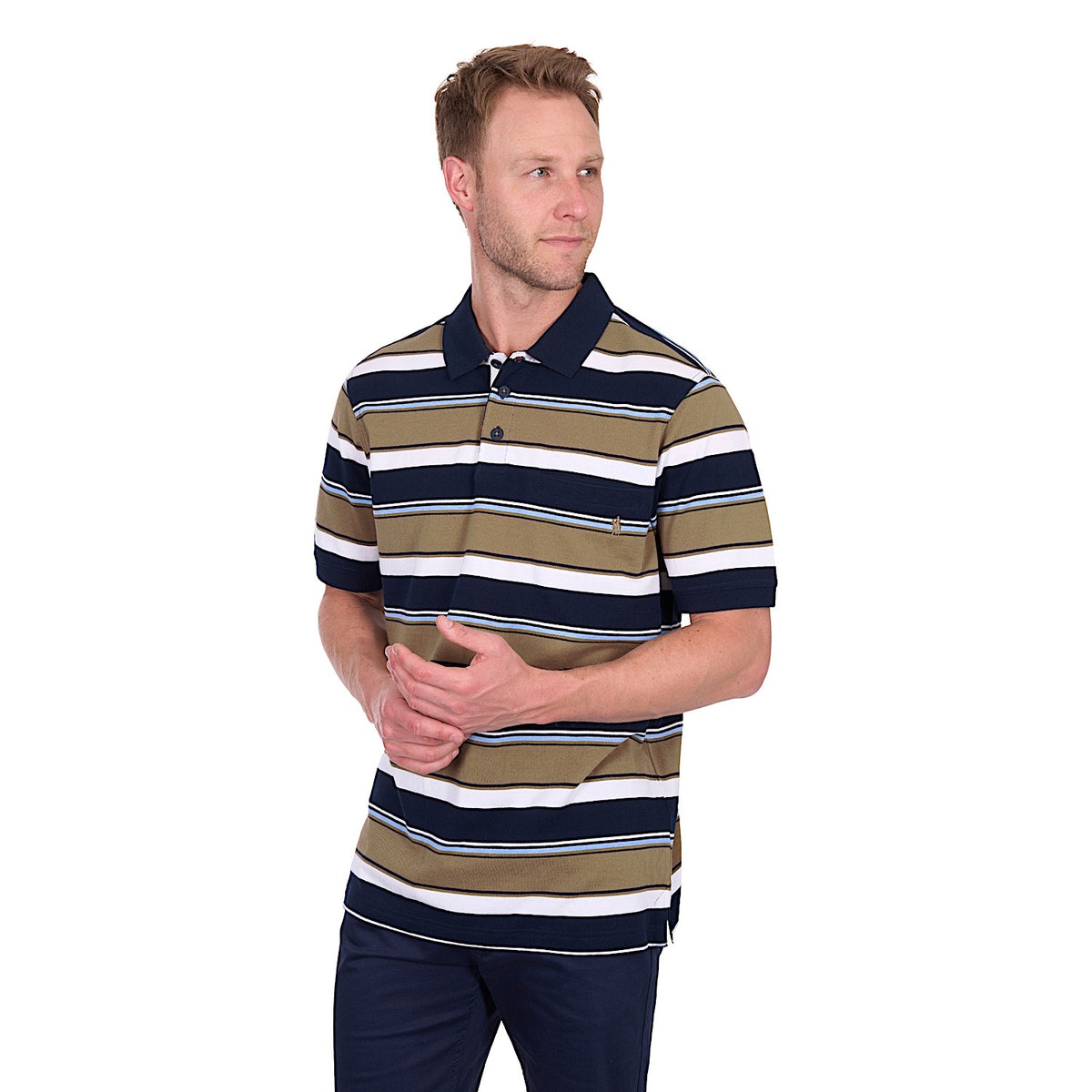 Thomas Cook Men’s Tim Polo - Navy/Tan