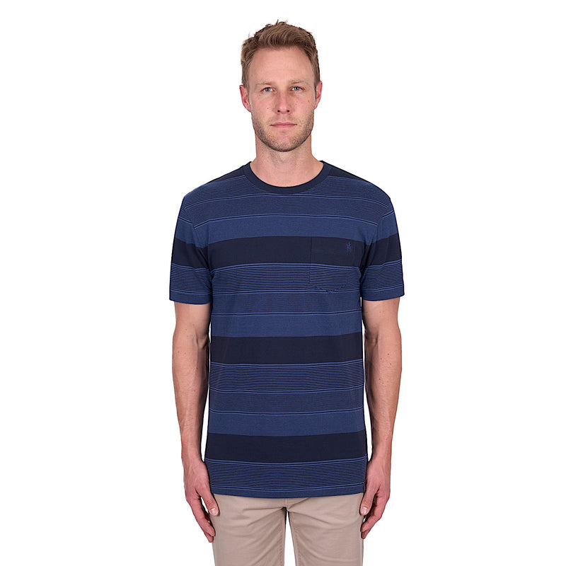 Thomas Cook Men’s Edward Tee - Navy/Blue Ocean