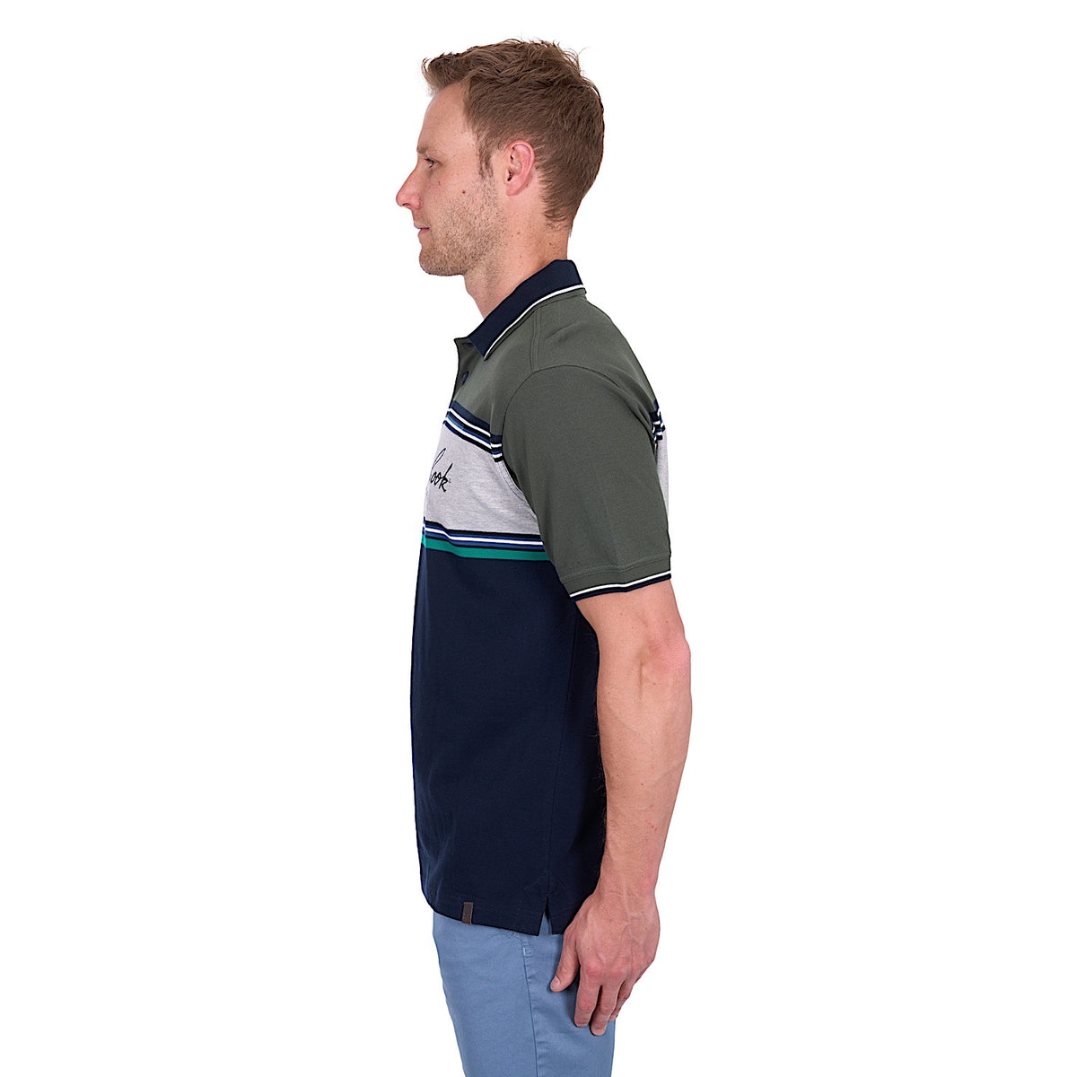 Thomas Cook Men’s Andy Tailored Polo - Navy/Green