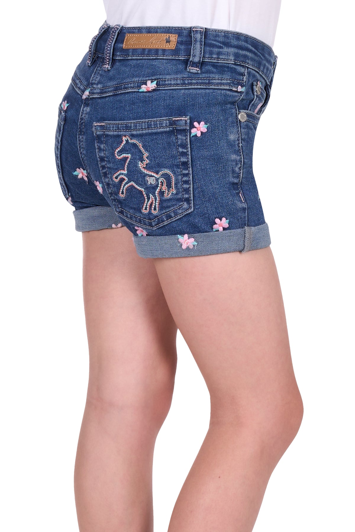 Thomas Cook Girl’s Hailey Denim Short - Mid Wash