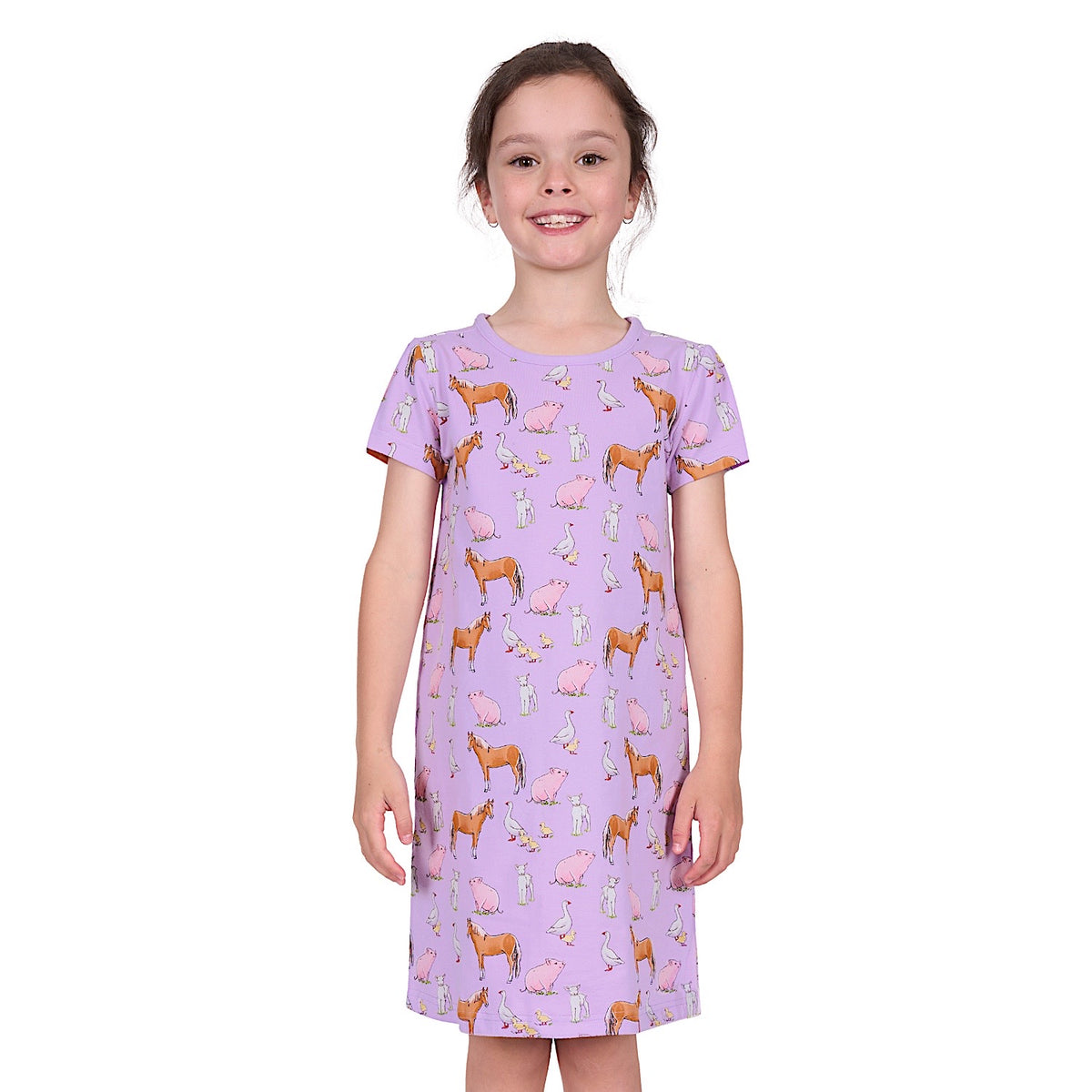 Thomas Cook Girl’s Farm Friends Nightie - Lilac