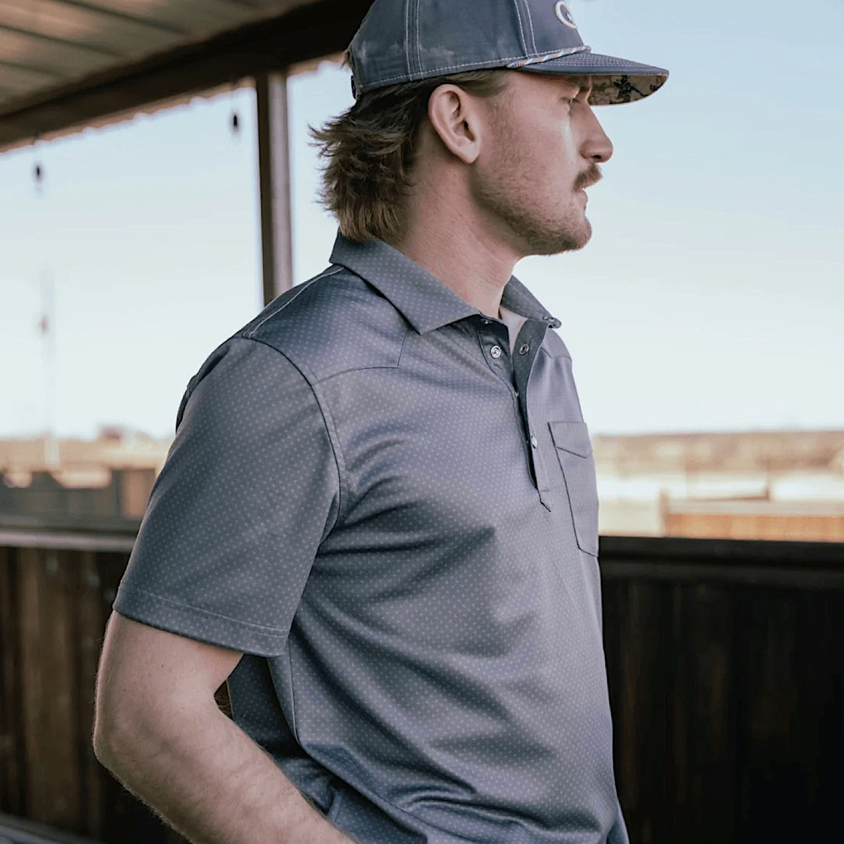 GameGuard Men's Palo Duro Polo - Gunmetal
