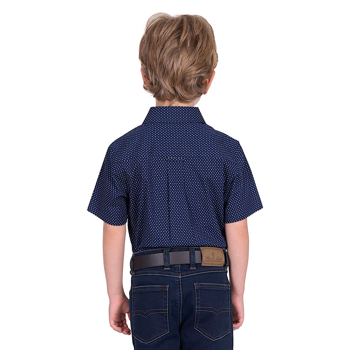 Thomas Cook Boy’s David Short Sleeve Shirt - Navy/Blue